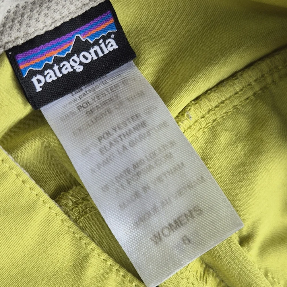 Patagonia‎ W's Happy Hike Green Gorpcore Granola Girl Outdoor Shorts Size 6